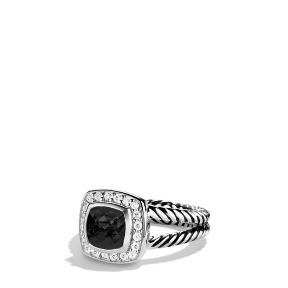 Petite Albion Ring Black Onyx & Diamond - Picture 3 of 6